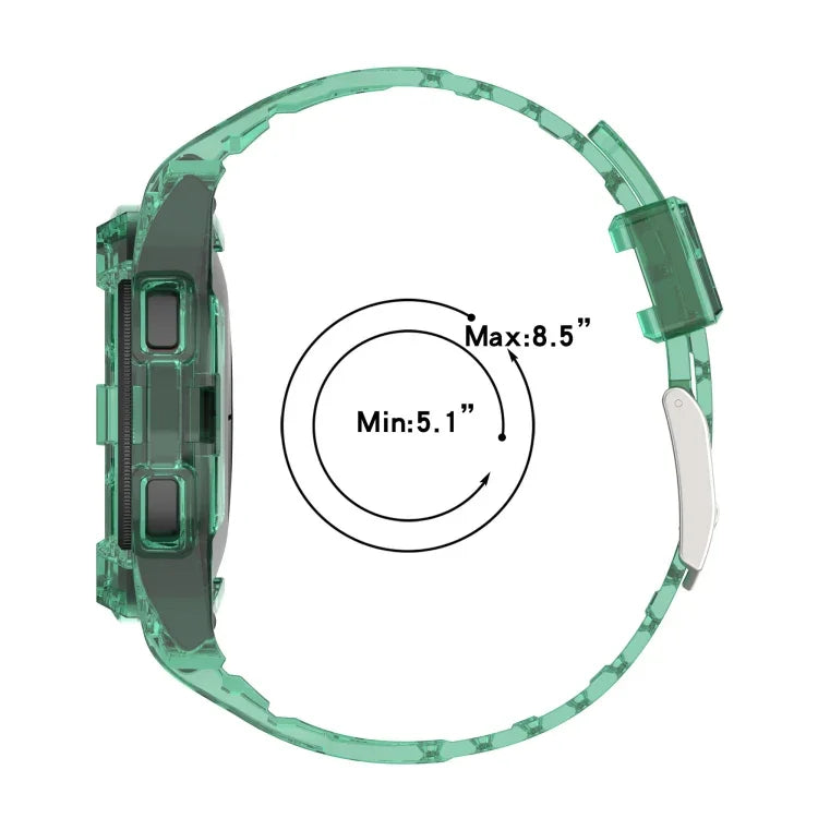Armor Integrated TPU Double-Pin Buckle Smart Watch Band, For Samsung Galaxy Watch4 40mm, For Samsung Galaxy Watch4 Classic 46mm