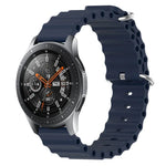 22mm Ocean Style Silicone Solid Color Watch Band, For Samsung Galaxy Watch3 45mm, For Samsung Galaxy Watch 46mm, For Samsung Gear S3 Classic, For Samsung Gear S3 Frontier