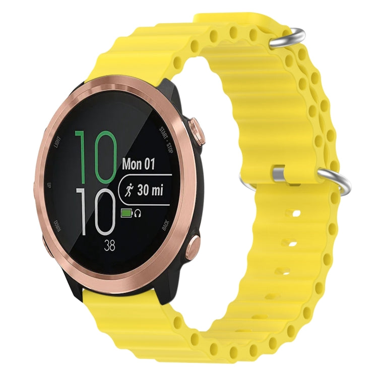 20mm Ocean Style Silicone Solid Color Watch Band, For Garmin Garminmove Style, For Garmin Forerunner 645 Music