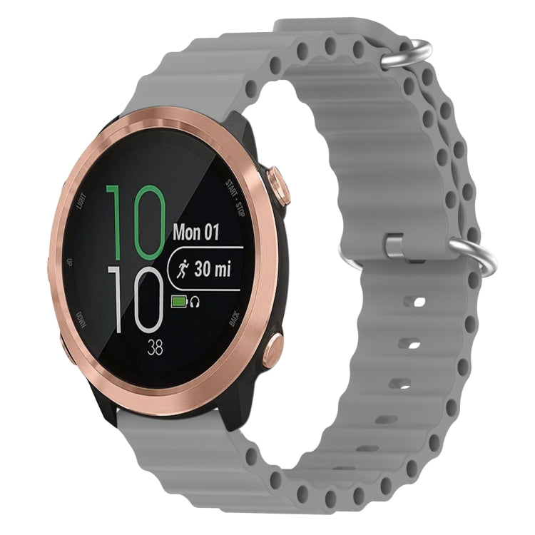 20mm Ocean Style Silicone Solid Color Watch Band, For Garmin Garminmove Style, For Garmin Forerunner 645 Music