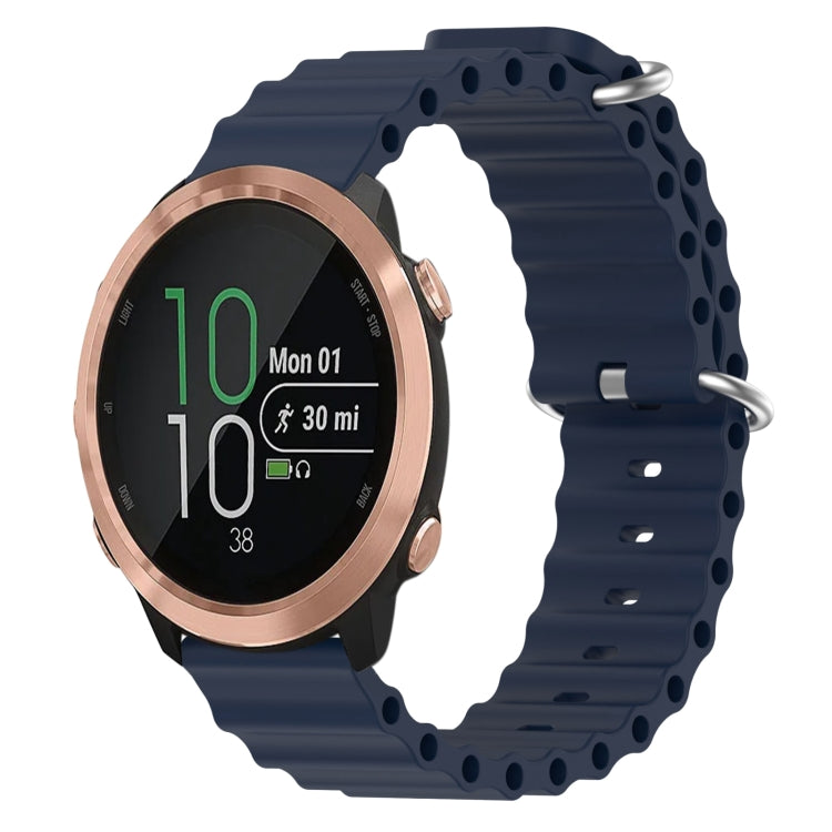 20mm Ocean Style Silicone Solid Color Watch Band, For Garmin Garminmove Style, For Garmin Forerunner 645 Music