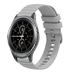 20mm Wavy Dotted Solid-Color Silicone Watch Band, For Samsung Galaxy Gear S2 Classic