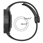 Folding Magnetic Clasp Silicone Watch Band, For Samsung Galaxy Watch 5 44mm, For Samsung Galaxy Watch 5 40mm, For Samsung Galaxy Watch 4 44mm, For Samsung Galaxy Watch 4 40mm