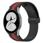 Folding Magnetic Clasp Silicone Watch Band, For Samsung Galaxy Watch 5 44mm, For Samsung Galaxy Watch 5 40mm, For Samsung Galaxy Watch 4 44mm, For Samsung Galaxy Watch 4 40mm