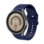 Wave Dotted Pure Color Buckle Silicone Watch Band, For Samsung Galaxy Watch 5 / 5 Pro, For Samsung Galaxy Watch 4