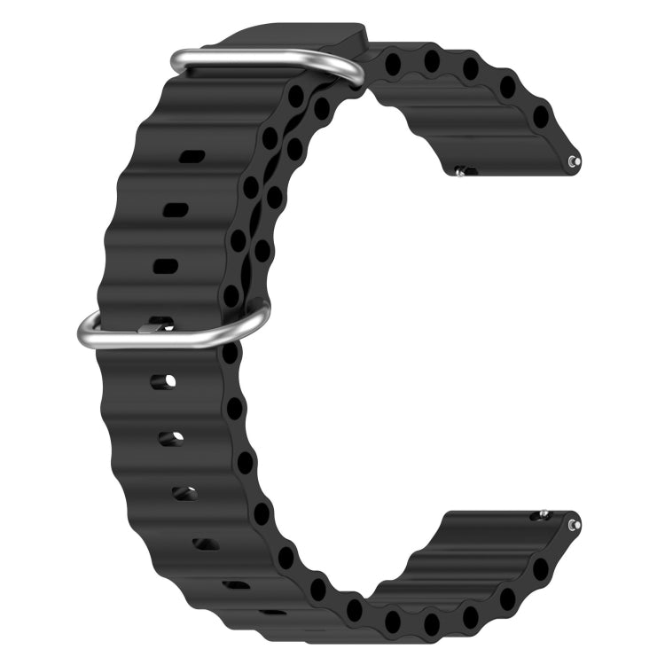 Ocean Style Solid Color Silicone Watch Band, For Amazfit GTR 4 22mm, For Amazfit GTS 4 Mini 20mm