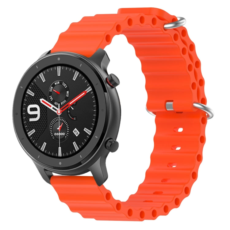 Ocean Style Solid Color Silicone Watch Band, For Amazfit GTR 4 22mm, For Amazfit GTS 4 Mini 20mm