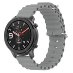 Ocean Style Solid Color Silicone Watch Band, For Amazfit GTR 4 22mm, For Amazfit GTS 4 Mini 20mm