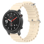 Ocean Style Solid Color Silicone Watch Band, For Amazfit GTR 4 22mm, For Amazfit GTS 4 Mini 20mm