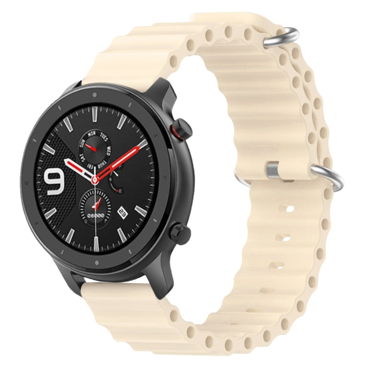 Ocean Style Solid Color Silicone Watch Band, For Amazfit GTR 4 22mm, For Amazfit GTS 4 Mini 20mm