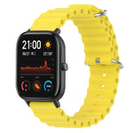 Ocean Style Solid Color Silicone Watch Band, For Amazfit GTR 4 22mm, For Amazfit GTS 4 Mini 20mm