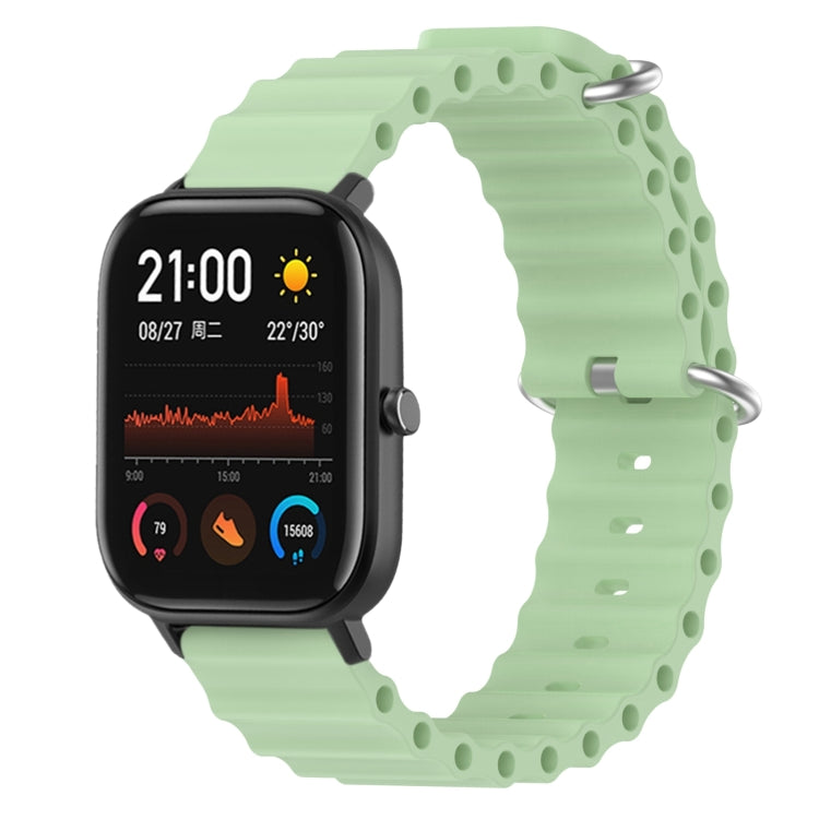 Ocean Style Solid Color Silicone Watch Band, For Amazfit GTR 4 22mm, For Amazfit GTS 4 Mini 20mm