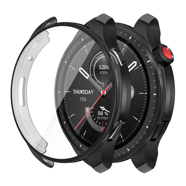 For Amazfit GTR 4 ENKAY Hat-Prince Electroplated TPU Case with Screen Film