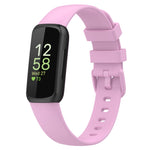 For Fitbit Inspire 3 Solid Color Silicone Watch Band, L, S
