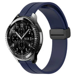 22mm Solid Color Magnetic Clasp Silicone Watch Band, For Samsung Galaxy Watch3 45mm, For Samsung Galaxy Watch 46mm, For Samsung Gear S3 Classic, For Samsung Gear S3 Frontier