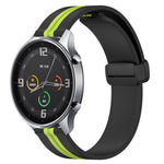 22mm Folding Magnetic Clasp Silicone Watch Band, For Xiaomi MI Watch Color