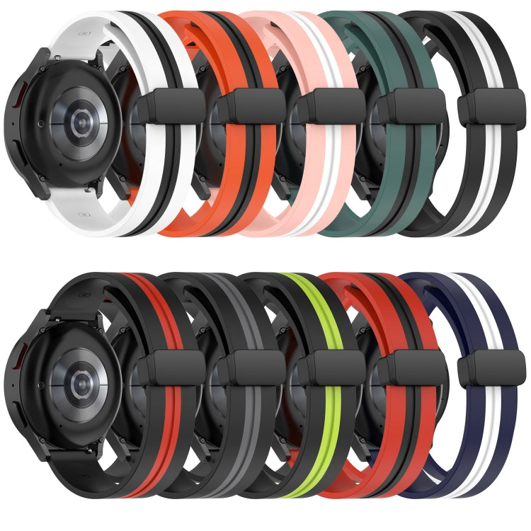 22mm Folding Magnetic Clasp Silicone Watch Band, For Xiaomi MI Watch Color