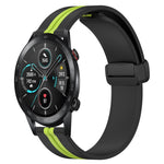 20mm Folding Magnetic Clasp Silicone Watch Band, For Honor Watch ES, For Honor MagicWatch2 42mm