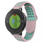 Two-Color Punched Breathable Silicone Watch Band, For Garmin Approach S6