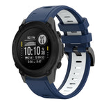 22mm Two-Color Sports Silicone Watch Band, For Garmin Instinct, For Garmin Descent G1