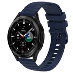 20mm Wavy Dot Pattern Solid Color Silicone Watch Band for Galaxy Watch, compatible with Galaxy Watch 4 Classic and Active 2.