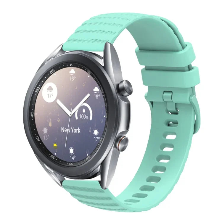 22mm Wavy Dot Pattern Solid Color Silicone Watch Band, For Samsung Galaxy Watch3 45mm, For Samsung Galaxy Watch 46mm, For Samsung Gear S3 Classic, For Samsung Gear S3 Frontier