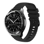 22mm Wavy Dot Pattern Solid Color Silicone Watch Band, For Samsung Galaxy Watch3 45mm, For Samsung Galaxy Watch 46mm, For Samsung Gear S3 Classic, For Samsung Gear S3 Frontier