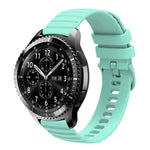 22mm Wavy Dot Pattern Solid Color Silicone Watch Band, For Samsung Galaxy Watch3 45mm, For Samsung Galaxy Watch 46mm, For Samsung Gear S3 Classic, For Samsung Gear S3 Frontier