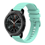 22mm Wavy Dot Pattern Solid Color Silicone Watch Band, For Samsung Galaxy Watch3 45mm, For Samsung Galaxy Watch 46mm, For Samsung Gear S3 Classic, For Samsung Gear S3 Frontier