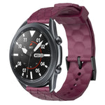 22mm Football Pattern Solid Color Silicone Watch Band, For Samsung Galaxy Watch3 45mm, For Samsung Galaxy Watch 46mm, For Samsung Gear S3 Classic, For Samsung Gear S3 Frontier