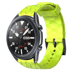 22mm Football Pattern Solid Color Silicone Watch Band, For Samsung Galaxy Watch3 45mm, For Samsung Galaxy Watch 46mm, For Samsung Gear S3 Classic, For Samsung Gear S3 Frontier