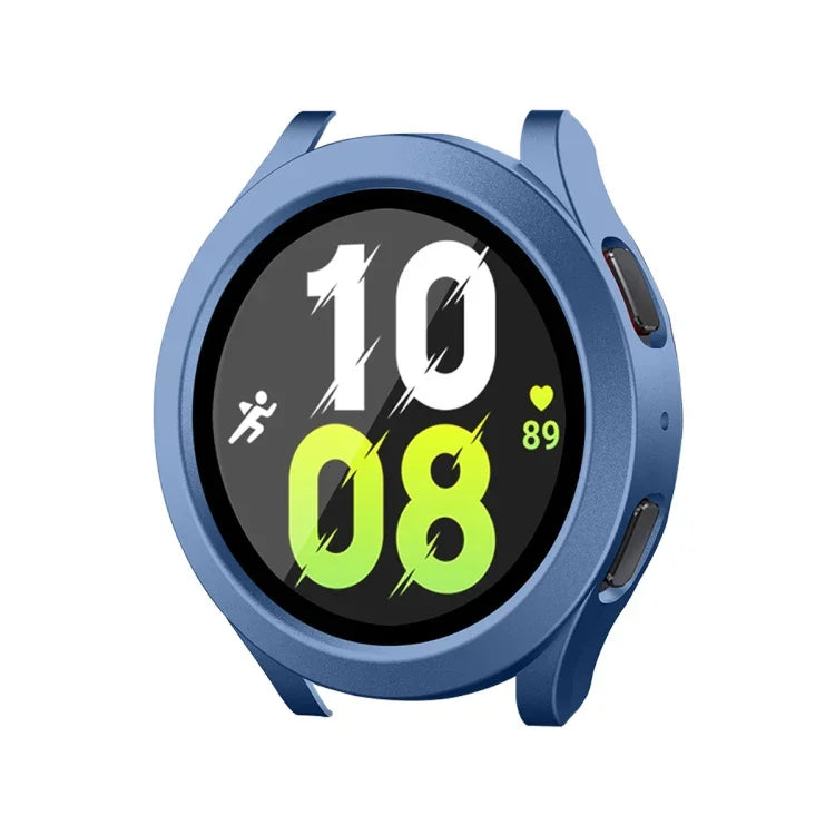 For Samsung Galaxy Watch4/5 40mm ENKAY Hat-Prince Waterproof Full Coverage PC Frame + 9H Tempered Glass Case
