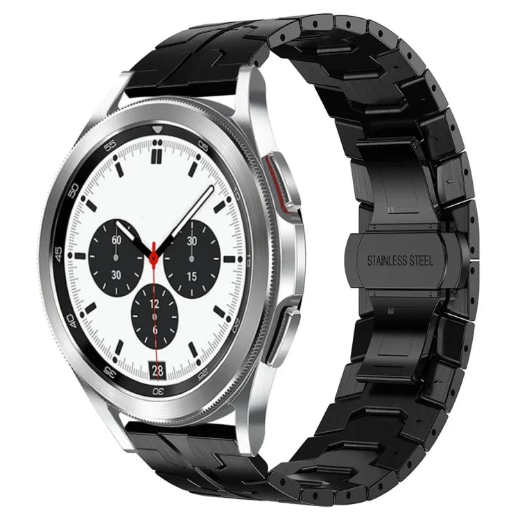 Armor Stainless Steel Metal Watch Band, For Samsung Galaxy watch 42mm, For Samsung Galaxy Watch3 41mm, For Samsung Galaxy Gear Sport, For Samsung Galaxy Watch Active, For Samsung Galaxy Watch5 / Watch5 Pro, For Samsung Galaxy Watch4 / Watch4 Classic