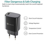 PD11 Mini Single Port PD3.0 USB-C / Type-C 20W Fast Charger for iPhone / iPad Series, EU Plug, EU Plug