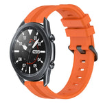 22mm Concave Striped Slicone Watch Band, For Samsung Galaxy Watch3 45mm, For Samsung Galaxy Watch 46mm, For Samsung Gear S3 Classic, For Samsung Gear S3 Frontier