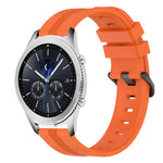 22mm Concave Striped Slicone Watch Band, For Samsung Galaxy Watch3 45mm, For Samsung Galaxy Watch 46mm, For Samsung Gear S3 Classic, For Samsung Gear S3 Frontier