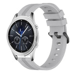 22mm Concave Striped Slicone Watch Band, For Samsung Galaxy Watch3 45mm, For Samsung Galaxy Watch 46mm, For Samsung Gear S3 Classic, For Samsung Gear S3 Frontier