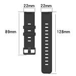 22mm Concave Striped Slicone Watch Band, For Huawei Watch GT Runner, For Huawei Watch 3, For Huawei Watch 3 Pro, For Huawei GT2 Pro