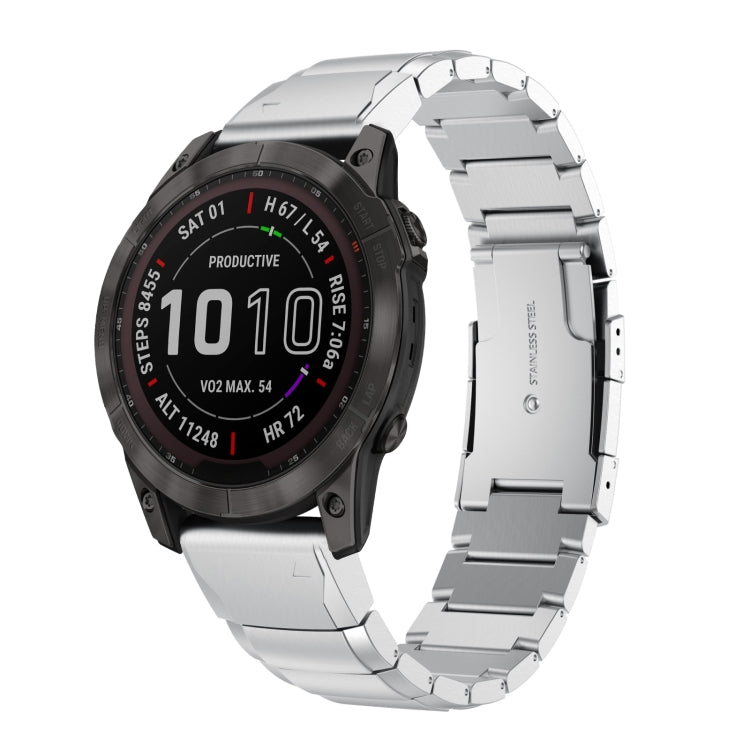 22mm Tortoise Shell Stainless Steel Watch Band, For Garmin Fenix 7, For Garmin Fenix 7 Solar, For Garmin Fenix 7 Sapphire Solar, For Garmin EPIX Gen 2, For Garmin Approach S62, For Garmin Fenix 6 GPS, For Garmin Fenix 6 Pro GPS                         ...