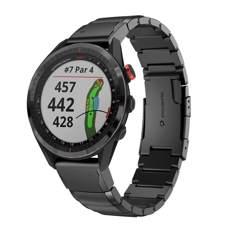 22mm Tortoise Shell Stainless Steel Watch Band, For Garmin Fenix 7, For Garmin Fenix 7 Solar, For Garmin Fenix 7 Sapphire Solar, For Garmin EPIX Gen 2, For Garmin Approach S62, For Garmin Fenix 6 GPS, For Garmin Fenix 6 Pro GPS                         ...