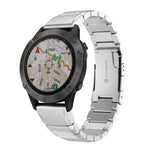 22mm Tortoise Shell Stainless Steel Watch Band, For Garmin Fenix 7, For Garmin Fenix 7 Solar, For Garmin Fenix 7 Sapphire Solar, For Garmin EPIX Gen 2, For Garmin Approach S62, For Garmin Fenix 6 GPS, For Garmin Fenix 6 Pro GPS                         ...