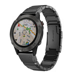 22mm Tortoise Shell Stainless Steel Watch Band, For Garmin Fenix 7, For Garmin Fenix 7 Solar, For Garmin Fenix 7 Sapphire Solar, For Garmin EPIX Gen 2, For Garmin Approach S62, For Garmin Fenix 6 GPS, For Garmin Fenix 6 Pro GPS                         ...