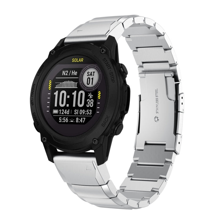 22mm Tortoise Shell Stainless Steel Watch Band, For Garmin Fenix 7, For Garmin Fenix 7 Solar, For Garmin Fenix 7 Sapphire Solar, For Garmin EPIX Gen 2, For Garmin Approach S62, For Garmin Fenix 6 GPS, For Garmin Fenix 6 Pro GPS                         ...