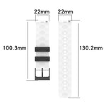 22mm Football Pattern Two-Color Silicone Watch Band, For Samsung Galaxy Watch3 45mm, For Samsung Galaxy Watch 46mm, For Samsung Gear S3 Classic, For Samsung Gear S3 Frontier