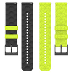 20mm Football Texture Two-Color Silicone Watch Band, For Amazfit Pop