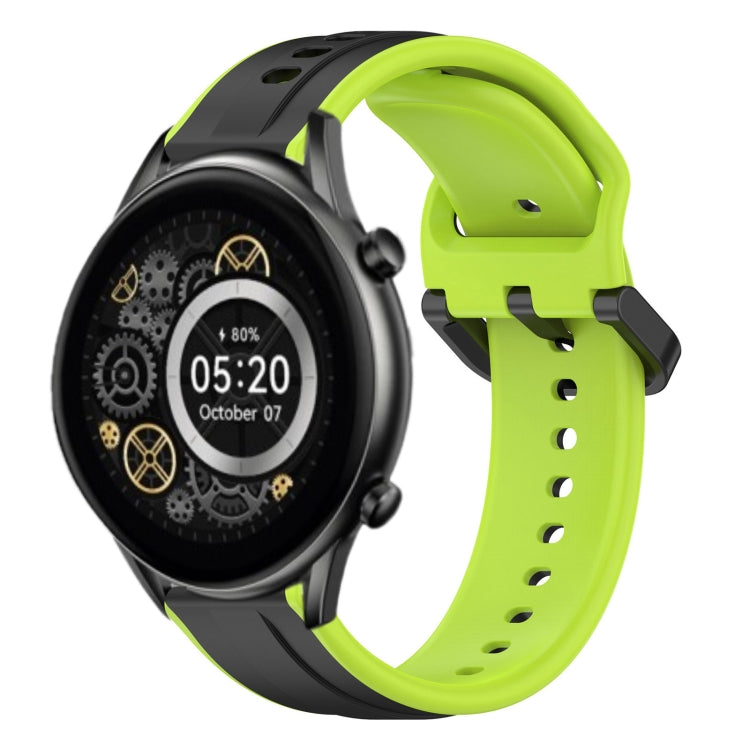 22mm Convex Loop Two-Color Silicone Watch Band, For Xiaomi Haylou RT2 LS10, For  Xiaomi Haylou RS4 LS12