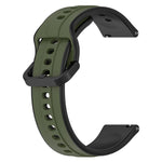 22mm Convex Loop Two-Color Silicone Watch Band, For Garmin Vivoactive4