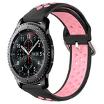 22mm Perforated Breathable Sports Silicone Watch Band, For Samsung Galaxy Watch3 45mm, For Samsung Gear S3 Classic, For Samsung Gear S3 Frontier
