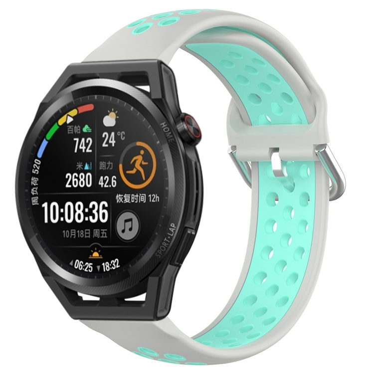 22mm Perforated Breathable Sports Silicone Watch Band, For Huawei Watch GT3 46mm, For Huawei Watch GT Runner, For Huawei Watch 3