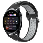 22mm Perforated Breathable Sports Silicone Watch Band, For Huawei Watch GT3 46mm, For Huawei Watch GT Runner, For Huawei Watch 3